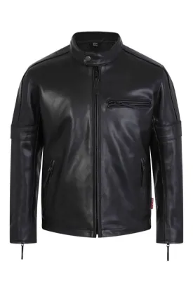 Creed Children's Black Leather Biker Jacket
