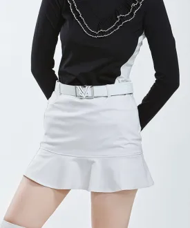 Embo Logo Flared Culottes-OATMEAL